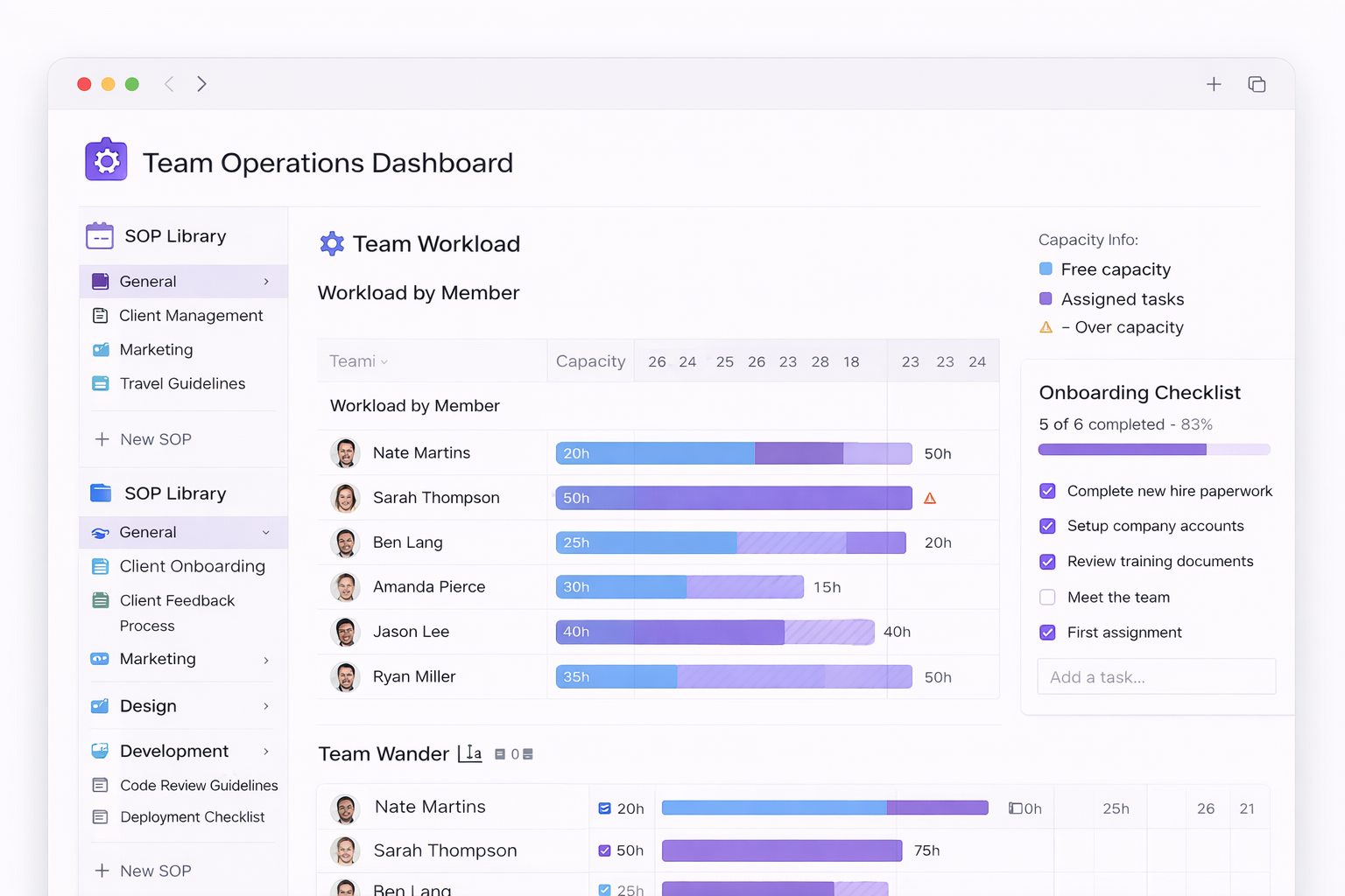 Team Operations Hub